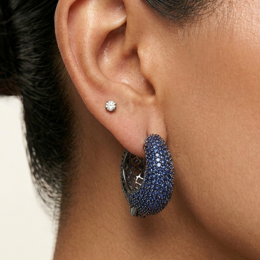 Moonlight Earrings - Blue