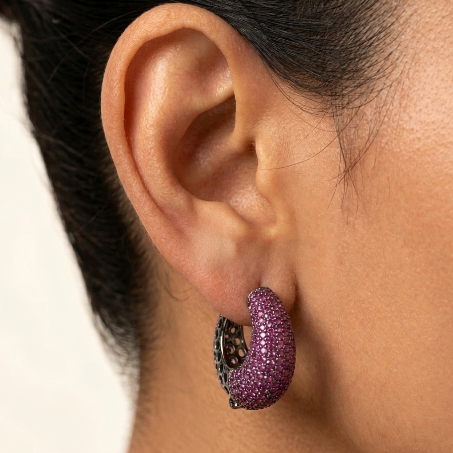 Moonlight Earrings - Pink