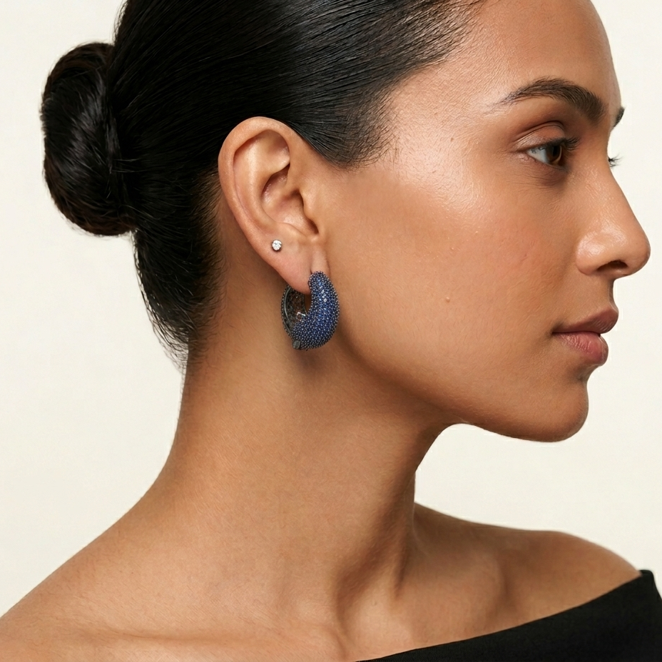 Moonlight Earrings - Blue