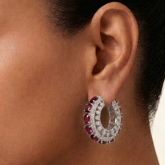 Noorika Hoops - Ruby Red