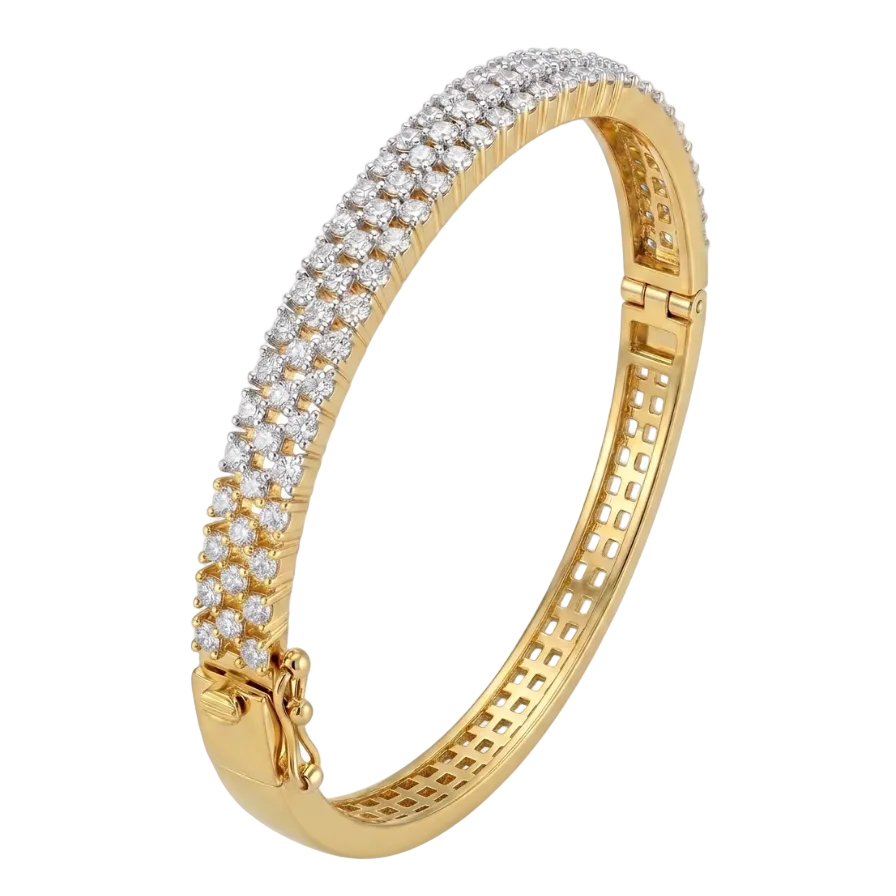 Luna Bangle Bracelet - Gold