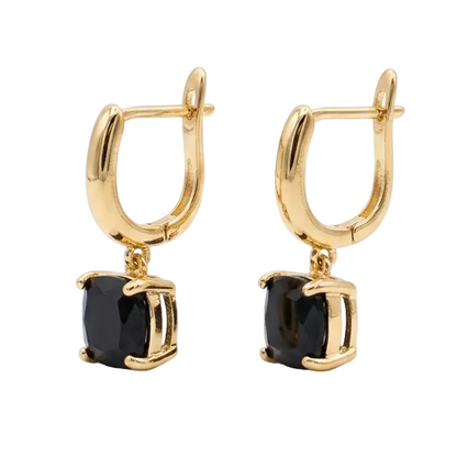 Zaira Bali Hoops - Black