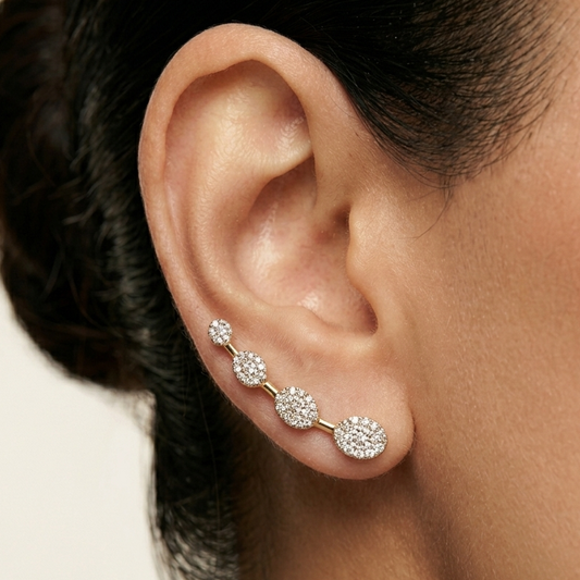 Diamond Ear Cuffs - Gold