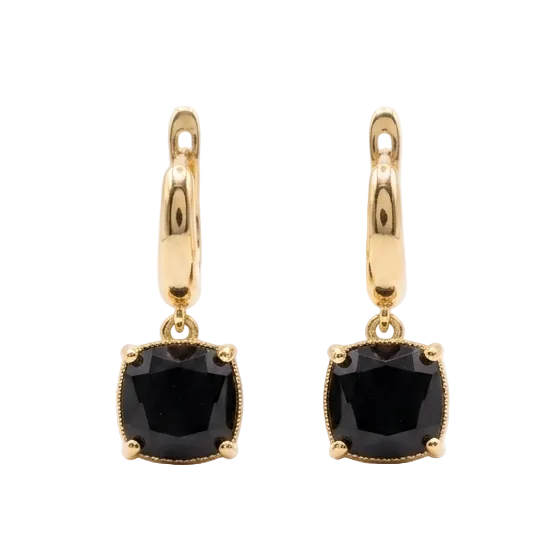 Zaira Bali Hoops - Black
