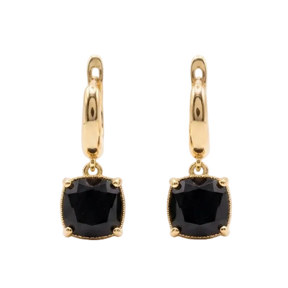 Zaira Bali Hoops - Black