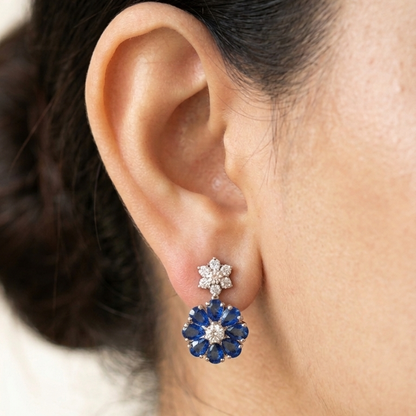 Ira Earrings - Blue