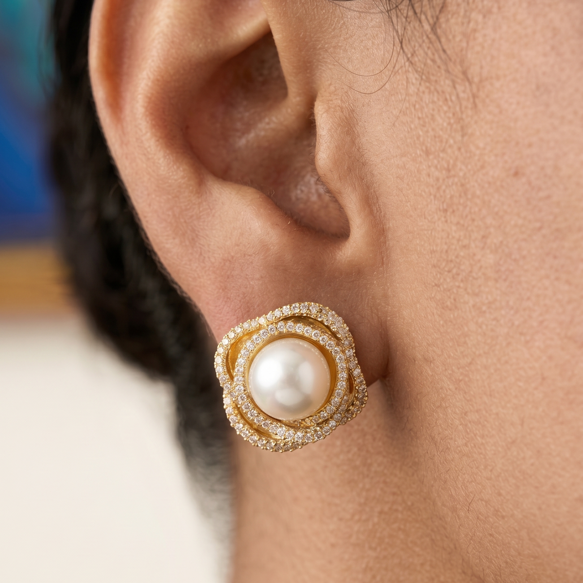 Rose Rain Earrings-Gold