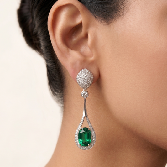 Muse Dangler earrings - Green