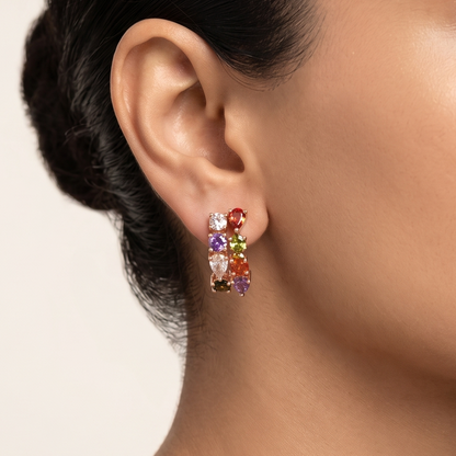 Navratana Earrings - Multicolour