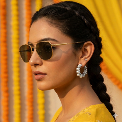 Silver Noora Hoops