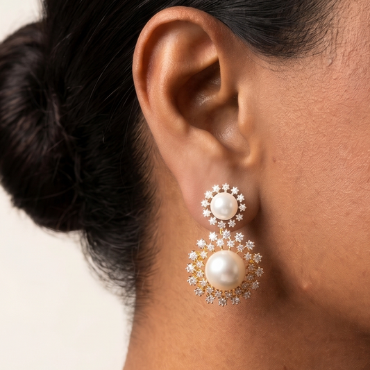 Galaxy Dust Earrings - Gold