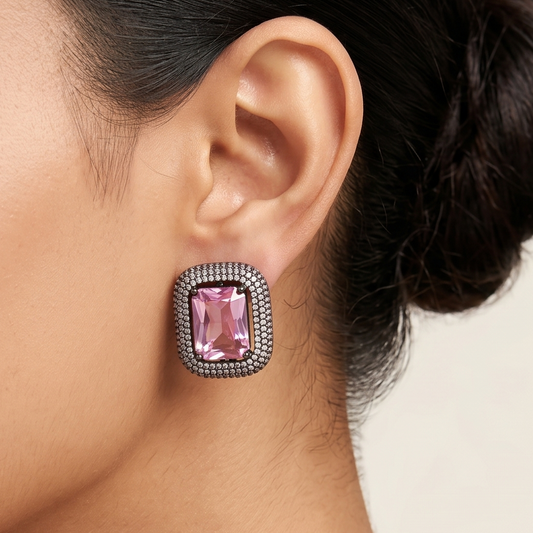 Glitz Studs - Pink