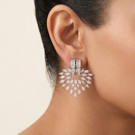 Taru lights Earrings - silver