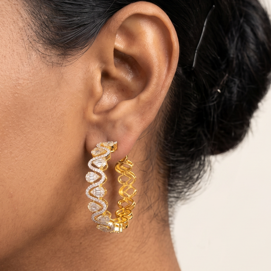 Gold Halo Hoops