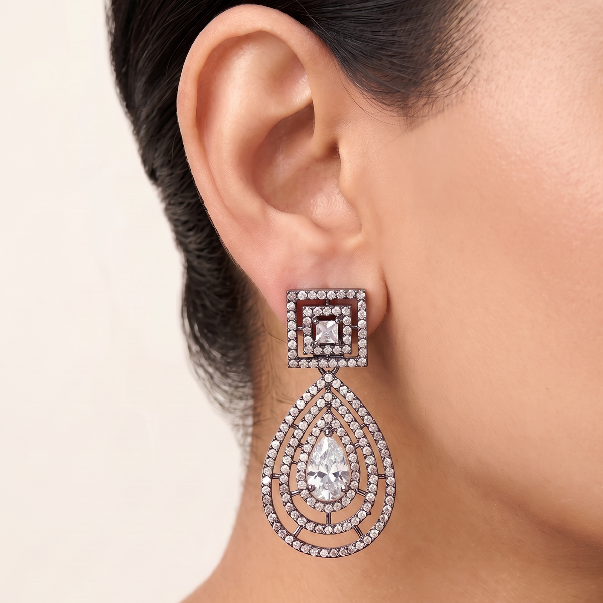 Destiny Drop Earrings - White