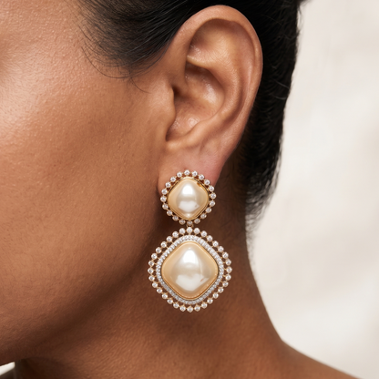 Subtle Stone Drop - Gold