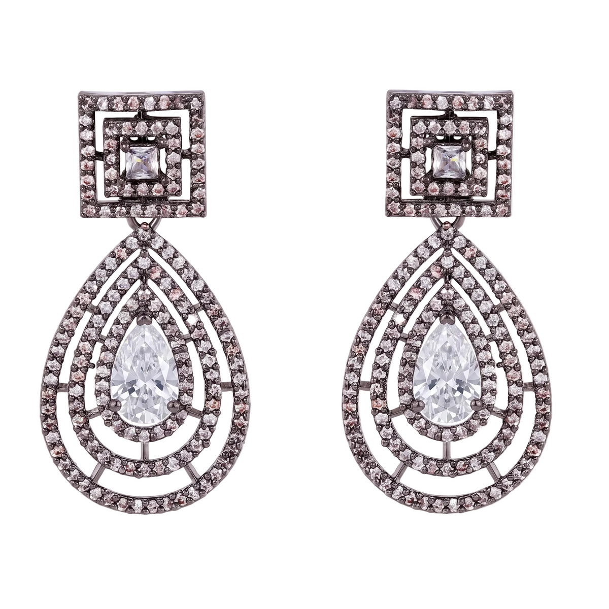 Destiny Drop Earrings - White