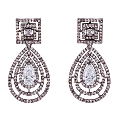 Destiny Drop Earrings - White