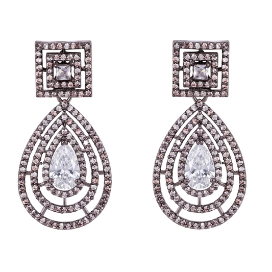 Destiny Drop Earrings - White