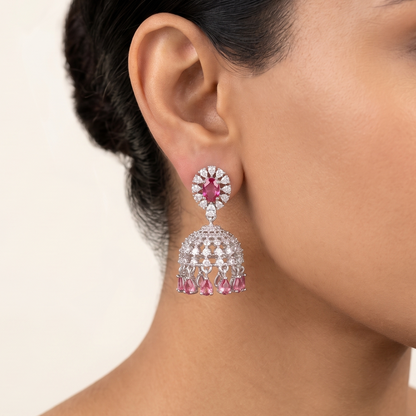 Naira Jhumkas - Pink