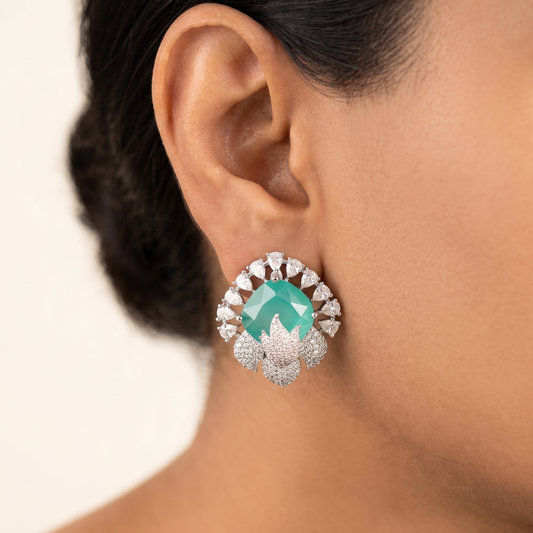 Everglow studs - Mint