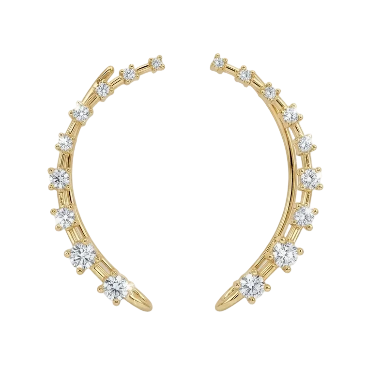 Starlight Diamond Ear Cuff - Gold