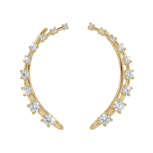 Starlight Diamond Ear Cuff - Gold