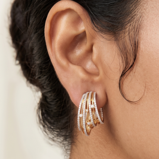 Saira Earrings - Gold
