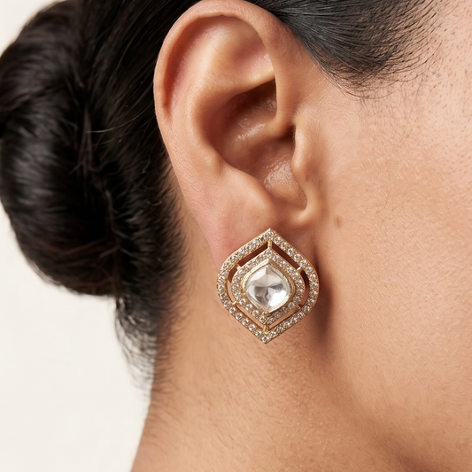 Zarqa studs - Gold