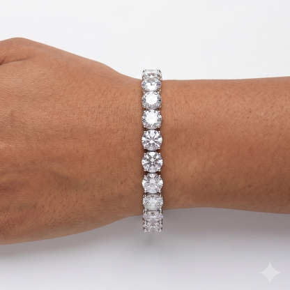 Diamond Tennis Bracelet - 1 CT - Silver