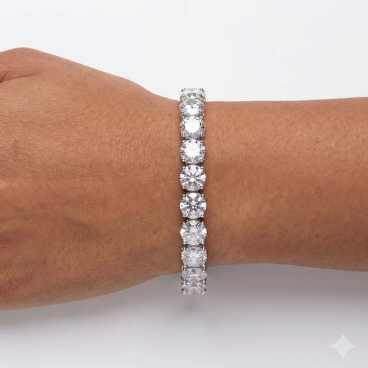 Diamond Tennis Bracelet - 1 CT - Silver
