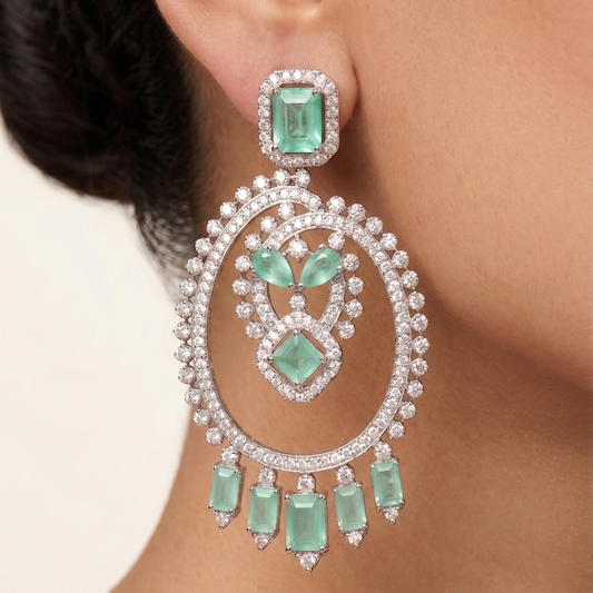 Meher Chandbalis - Mint Green
