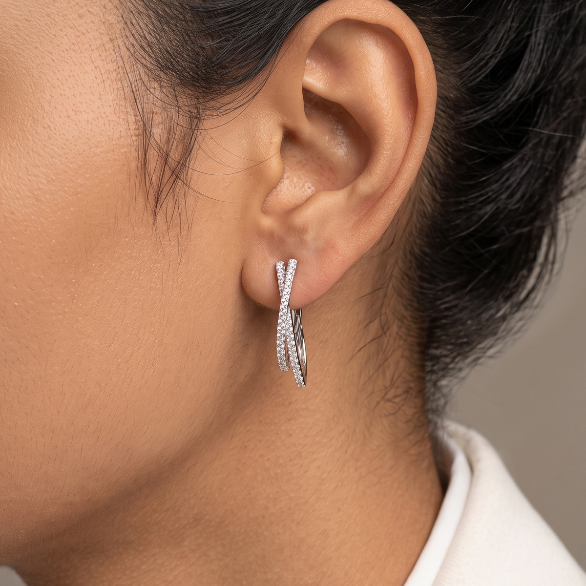 Nayra Hoops - silver