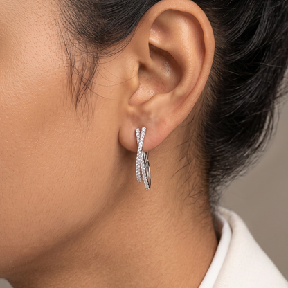 Nayra Hoops - silver