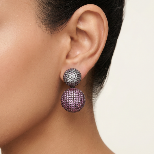 Lucent Earrings - Light Pink
