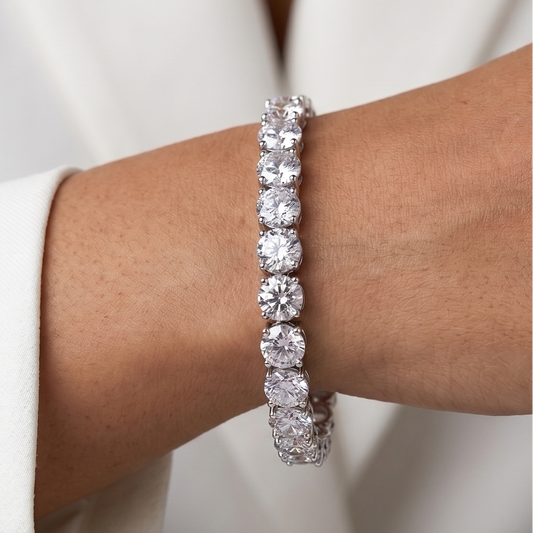 Diamond Tennis Bracelet - 1 CT - Silver