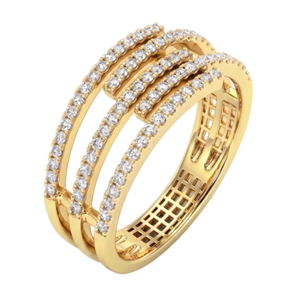 Celestial Diamond Ring- 2 Tone