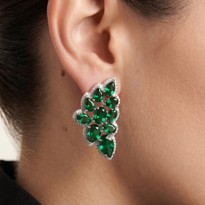 Vinea Earrings - Green
