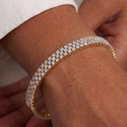 Luna Bangle Bracelet - Gold