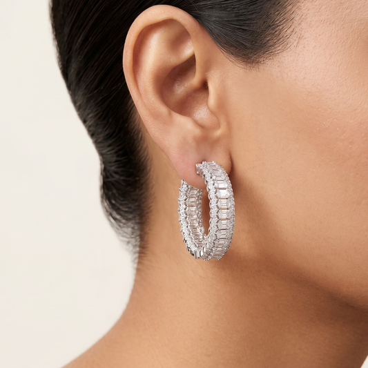 Royal Arc Hoops - Silver