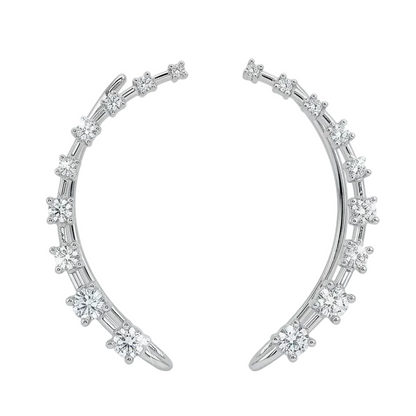 Starlight Diamond Ear Cuff - Silver