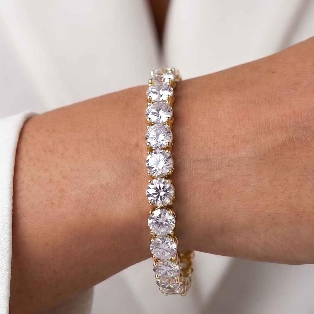 Diamond Tennis Bracelet - 1 CT - Gold