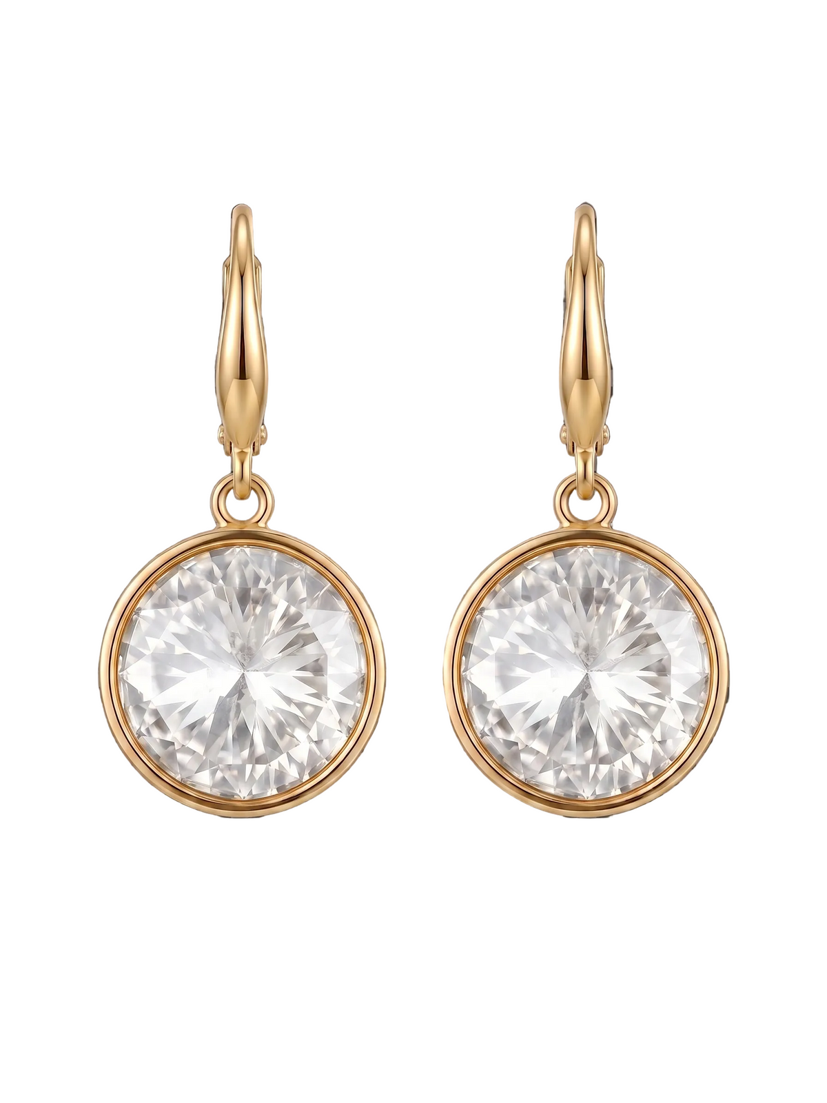 Prism Drop Danglers - White