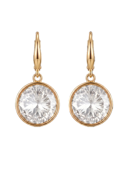 Prism Drop Danglers - White