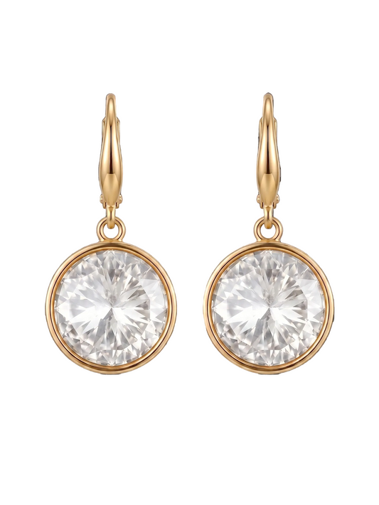 Prism Drop Danglers - White