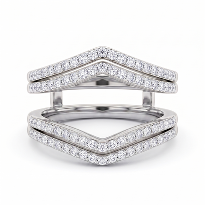 Shaina - 3-In-1 Ring Cocktail Ring - Silver - 3.25 CT