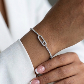 Halo Link Bracelet - Silver