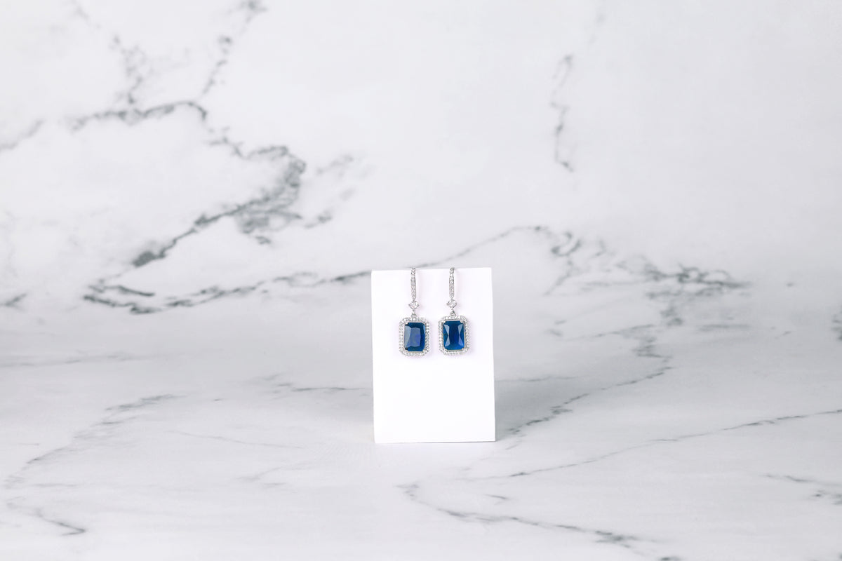 Moonbeam Earrings - Blue
