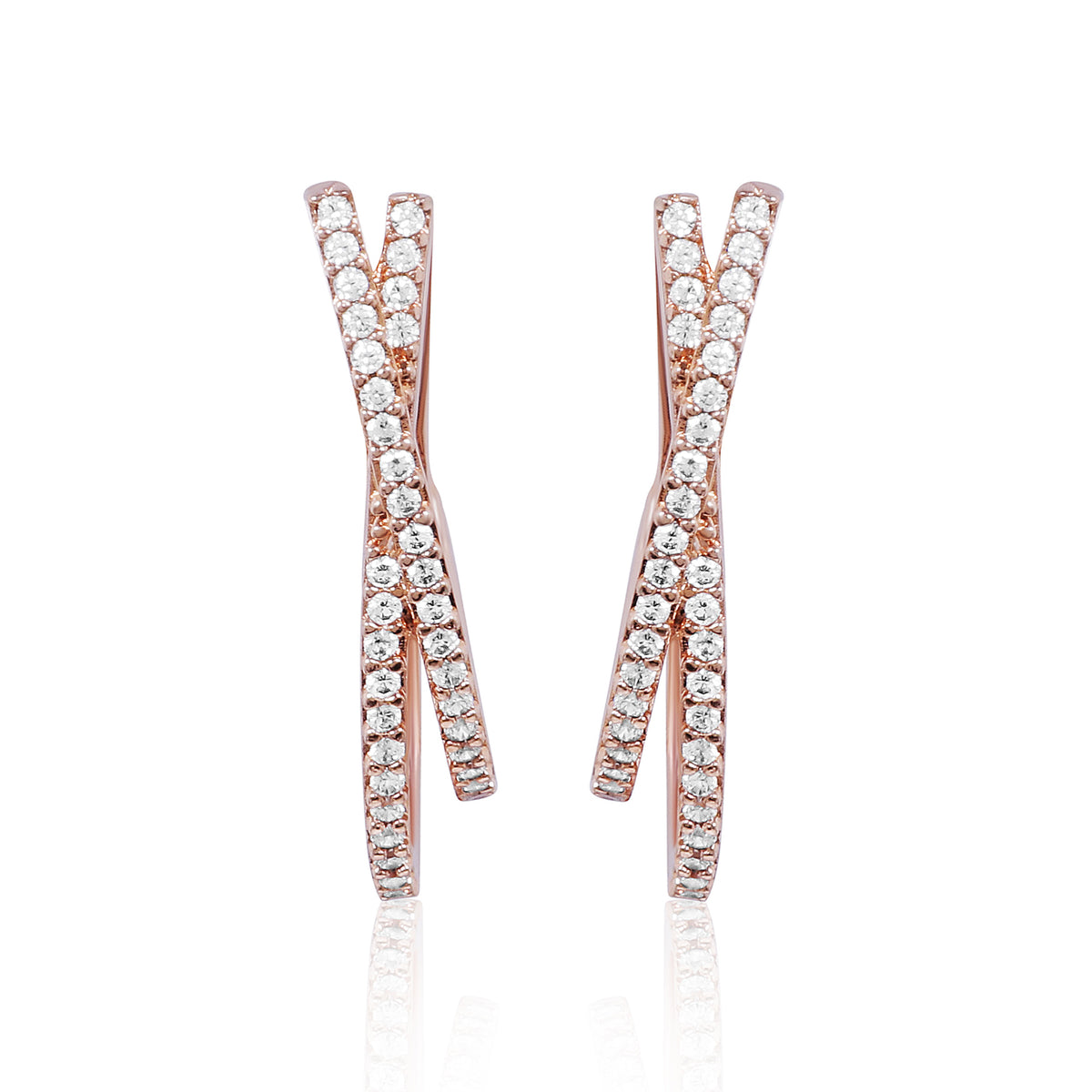 Nayra Hoops - rose gold