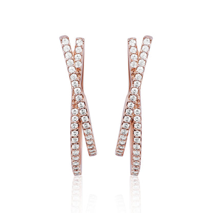 Nayra Hoops - rose gold